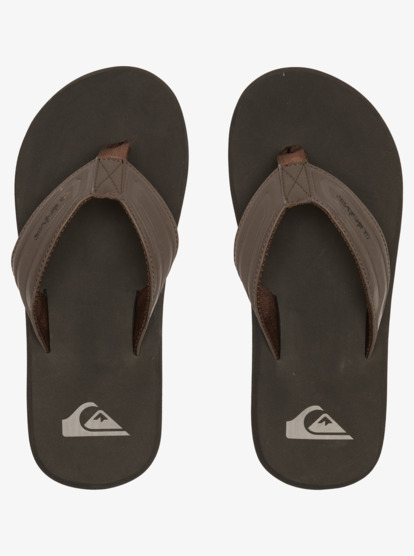 quiksilver, Monkey Wrench Core - Slider Sandals for Men, BROWN 1 (cvj1) Monkey Wrench Core - Slider Sandals for Men  AQYL101324