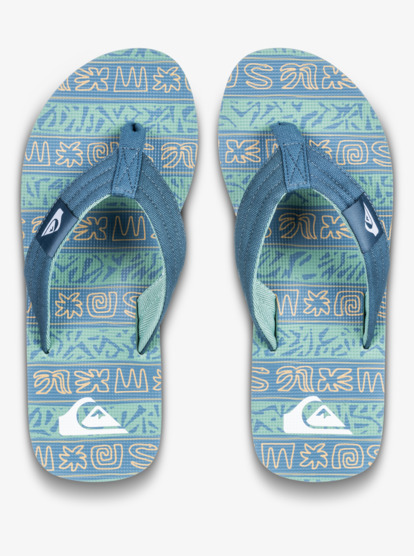 quiksilver, Molokai Layback - Sandals for Men, GRANITE GREEN TERRA STRIPE (ggv1) Molokai Layback - Sandals for Men  AQYL101339