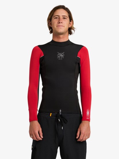 Owntop Wetsuit Top 2mm Neopreen - Lange Mouwen Front Zip Voor Duiken, Surfen En Snorkelen