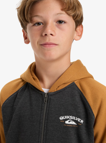 quiksilver, Knowledge Area - Zip-Hoodie für Jungen 8-16, ALMOND (cmd0) Knowledge Area - Full Zip Hoodie for Boys 8-16  EQBFT03949