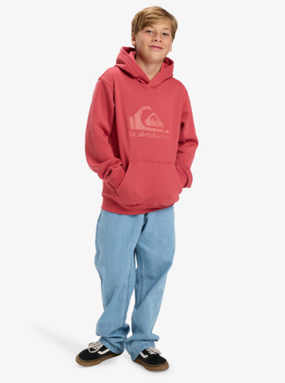 quiksilver, Comp Logo - Sweat à capuche pour Garçon 8-16 ans, MINERAL RED (mmz0) Comp Logo - Hoodie for Boys 8-16  EQBFT03950
