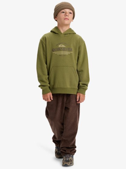 quiksilver, Graphic - Hoodie for Boys 8-16, LODEN GREEN (gng0) Graphic - Hoodie for Boys 8-16  EQBFT03957