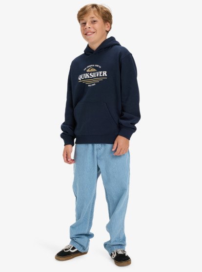 quiksilver, Graphic - Hoodie for Boys 8-16, DARK NAVY (ktp0) Graphic - Hoodie for Boys 8-16  EQBFT03957