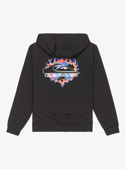 quiksilver, Graphic Zip - Full Zip Hoodie for Boys 8-16, BLACK (kvj0) Graphic Zip - Full Zip Hoodie for Boys 8-16  EQBFT03958