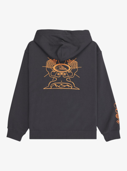 quiksilver, Salt Water Graphic Zip - Full Zip Hoodie for Boys 8-16, INDIA INK (ksh0) Salt Water Graphic Zip - Full Zip Hoodie for Boys 8-16  EQBFT03962