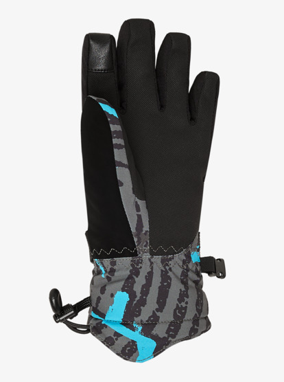 quiksilver, Mission - Gants techniques pour la neige pour Garçon, RAVEMIX TRUE BLACK (kvj4) Mission - Technical Snow Gloves for Boys  EQBHN03039