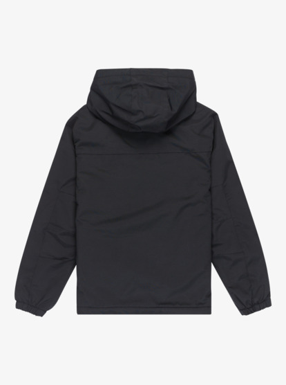 quiksilver, Overcast 3K Warm - Veste imperméable à capuche pour Garçon 8-16 ans, BLACK (kvj0) Overcast 3K Warm - Waterproof Hooded Jacket for Boys 8-16  EQBJK03337