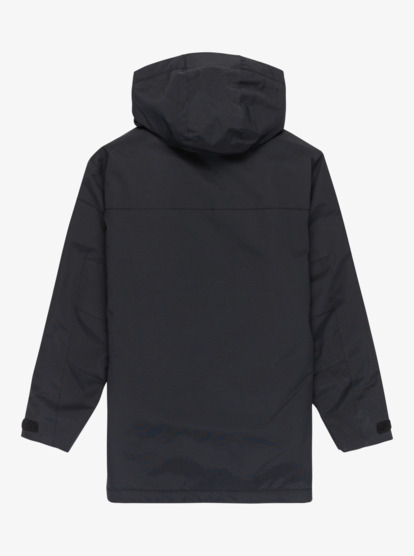 quiksilver, Overcast 3K Parka - Waterproof Hooded Jacket for Boys 8-16, BLACK (kvj0) Overcast 3K Parka - Waterproof Hooded Jacket for Boys 8-16  EQBJK03341