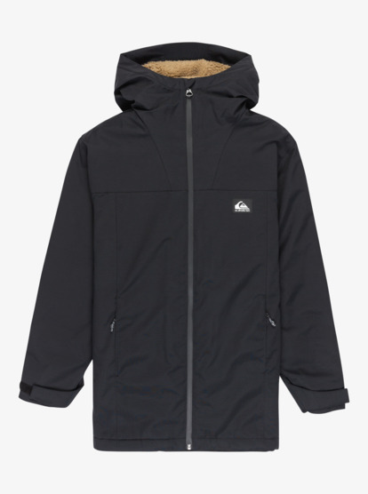 quiksilver, Overcast 3K Parka - Waterproof Hooded Jacket for Boys 8-16, BLACK (kvj0) Overcast 3K Parka - Waterproof Hooded Jacket for Boys 8-16  EQBJK03341