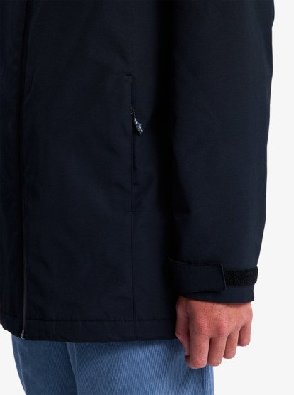 quiksilver, Overcast 3K Parka - Waterproof Hooded Jacket for Boys 8-16, BLACK (kvj0) Overcast 3K Parka - Waterproof Hooded Jacket for Boys 8-16  EQBJK03341