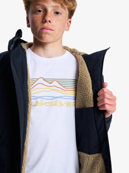 quiksilver, Overcast 3K Parka - Waterproof Hooded Jacket for Boys 8-16, BLACK (kvj0) Overcast 3K Parka - Waterproof Hooded Jacket for Boys 8-16  EQBJK03341