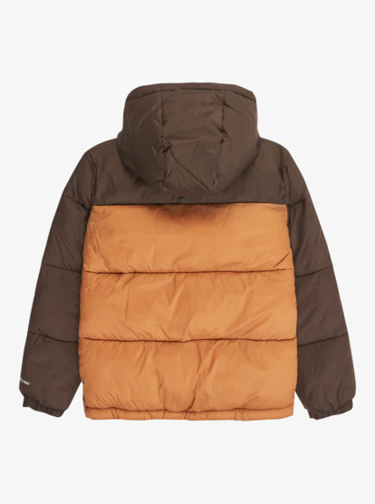 quiksilver, Cold Days - Hooded Puffer Jacket for Boys 8-16, CHOCOLATE BROWN (csd0) Cold Days - Hooded Puffer Jacket for Boys 8-16  EQBJK03343