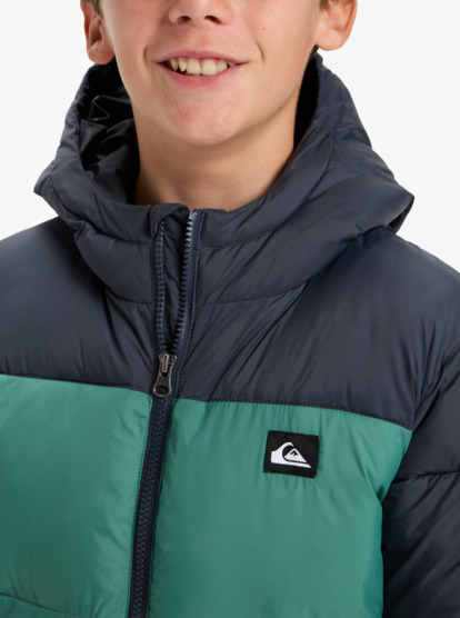 quiksilver, Cold Days - Hooded Puffer Jacket for Boys 8-16, INDIA INK (ksh0) Cold Days - Hooded Puffer Jacket for Boys 8-16  EQBJK03343