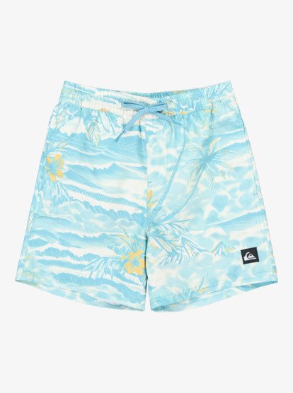 Everyday Printed Volley 14" - Swim Shorts for Boys 8-16  EQBJV03540