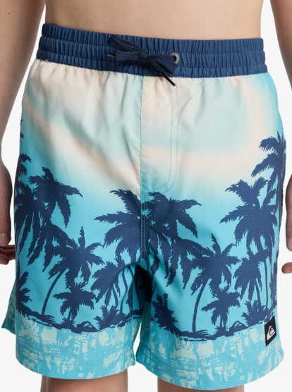 Everyday Printed Volley 14" - Swim Shorts for Boys 8-16  EQBJV03540
