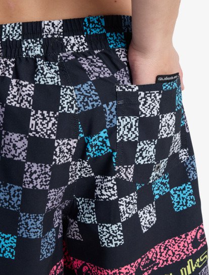 Everyday Printed Volley 14" - Swim Shorts for Boys 8-16  EQBJV03540