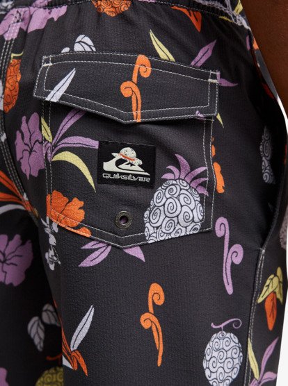 One Piece Printed 14" - Swim Shorts for Boys 8-16  EQBJV03556