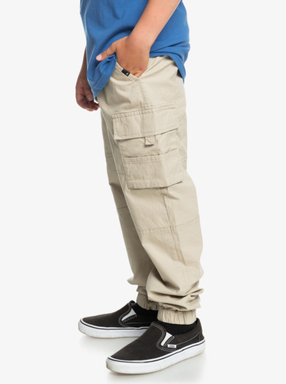 We Get By Surf  - Cargo trousers with elasticated waistband for boys 8-16yrs  EQBNP03124