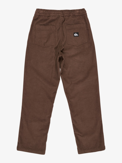 quiksilver, Taxer Cord - Stretch Trousers for Boys 8-16, CHOCOLATE BROWN (csd0) Taxer Cord - Stretch Trousers for Boys 8-16  EQBNP03126