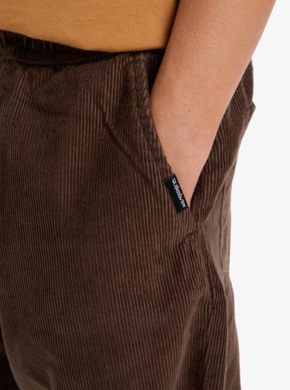 quiksilver, Taxer Cord - Stretch Trousers for Boys 8-16, CHOCOLATE BROWN (csd0) Taxer Cord - Stretch Trousers for Boys 8-16  EQBNP03126
