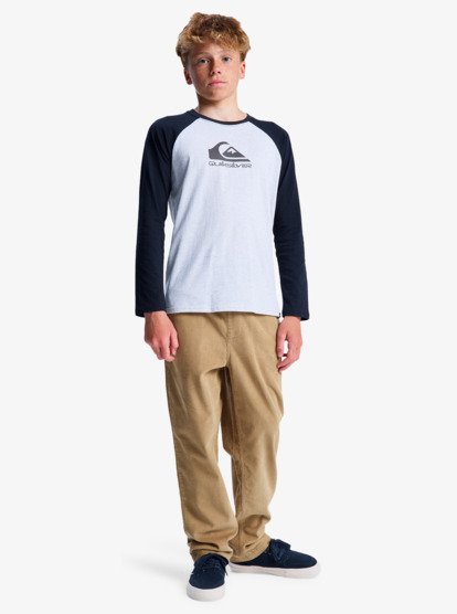 quiksilver, Taxer Cord - Stretch Trousers for Boys 8-16, ELMWOOD (tmp0) Taxer Cord - Stretch Trousers for Boys 8-16  EQBNP03126