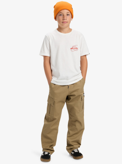 quiksilver, Taxer Cargo - Stretchhose für Jungen 8-16, ELMWOOD (tmp0) Taxer Cargo - Stretch Trousers for Boys 8-16  EQBNP03133