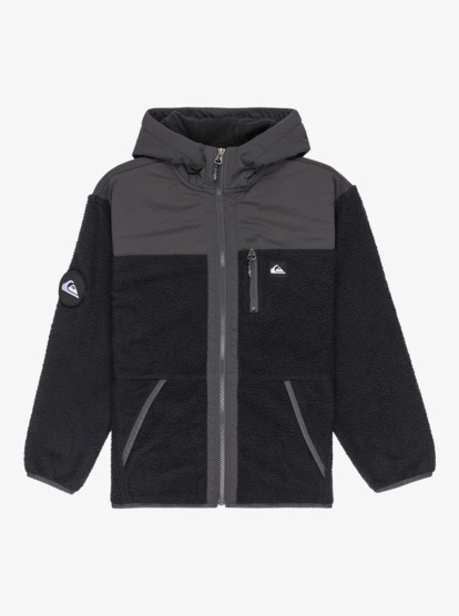 quiksilver, Back To S School - Top met capuchon en rits voor Jongens 8-16, BLACK (kvj0) Back To S School - Full Zip Hooded for Boys 8-16  EQBPF03014