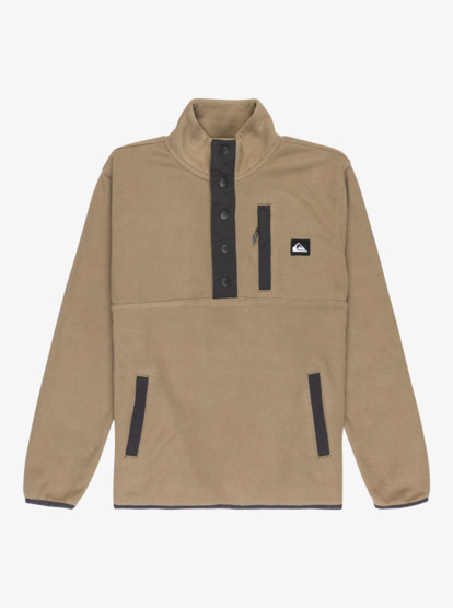 quiksilver, No Destination Hz - Half Snap Fleece for Boys 8-16, FALLEN ROCK (tzc0) No Destination Hz - Half Snap Fleece for Boys 8-16  EQBPF03018