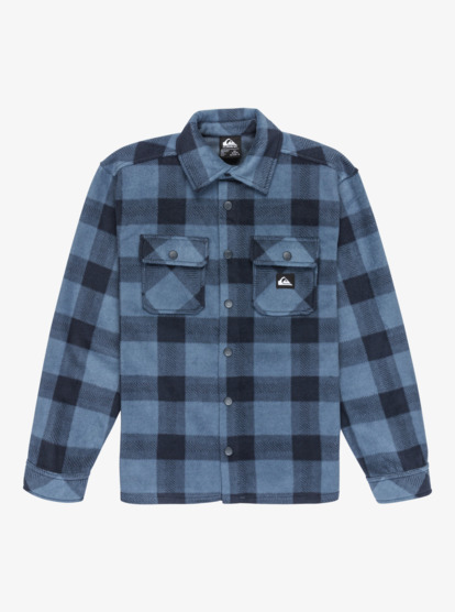 quiksilver, Bering Strait Check - Long Sleeve Check Shirt for Boys 8-16, CHINA BLUE NORTHSEA PLAID (bnd6) Bering Strait Check - Long Sleeve Check Shirt for Boys 8-16  EQBPF03020