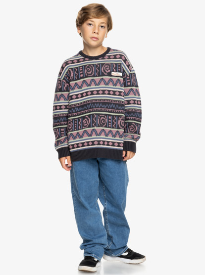 Purple Vision  - Crew Neck Sweater for Boys 8 - 16  EQBSW03033