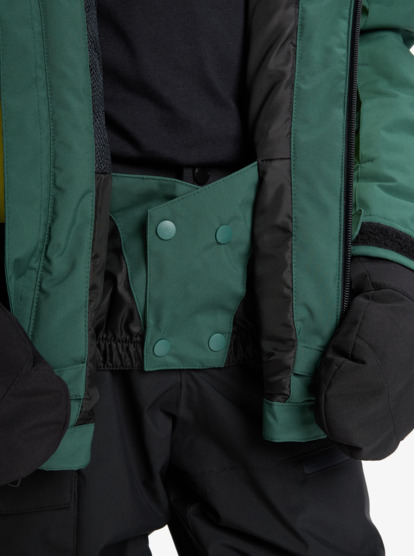 quiksilver, Ambition 20K - Funktionelle Snow-Jacke mit Kapuze für Jungen 8-16, TREKKING GREEN (tkr) Ambition 20K - Technical Snow Jacket for Boys 8-16  EQBTJ03215