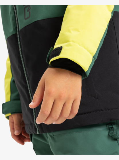 quiksilver, Side Hit Block 10K - Funktionelle Snow-Jacke mit Kapuze für Jungen 8-16, TRUE BLACK (kvj0) Side Hit Block - Technical Snow Jacket for Boys 8-16  EQBTJ03218
