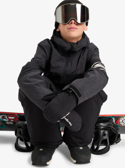 quiksilver, High In The Hood - Technical Snow Jacket for Boys 4-16, TRUE BLACK (kvj0) High In The Hood - Technical Snow Jacket for Boys 4-16  EQBTJ03219