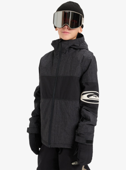 quiksilver, High In The Hood 10K - Funktionelle Snow-Jacke mit Kapuze für Jungs 4-16, TRUE BLACK (kvj0) High In The Hood - Technical Snow Jacket for Boys 4-16  EQBTJ03219