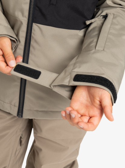 quiksilver, Side Hit Solid 10K - Funktionelle Snow-Jacke mit Kapuze für Jungs 4-16, FALLEN ROCK (tzc0) Side Hit Solid - Technical Snow Jacket for Boys 4-16  EQBTJ03221