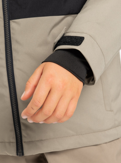 quiksilver, Side Hit Solid 10K - Funktionelle Snow-Jacke mit Kapuze für Jungs 4-16, FALLEN ROCK (tzc0) Side Hit Solid - Technical Snow Jacket for Boys 4-16  EQBTJ03221