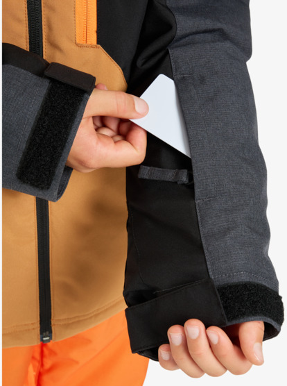 quiksilver, Dawson 10K - Funktionelle Snow-Jacke mit Kapuze für Jungen 8-16, TRUE BLACK (kvj0) Dawson - Technical Snow Jacket for Boys 8-16  EQBTJ03229