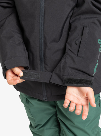 quiksilver, Mission 10K - Funktionelle Snow-Jacke mit Kapuze für Jungen 8-16, TRUE BLACK (kvj0) Mission - Technical Snow Jacket for Boys 8-16  EQBTJ03230