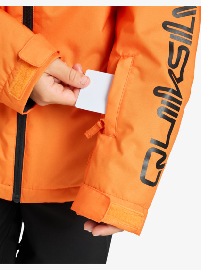 quiksilver, Mission 10K - Funktionelle Snow-Jacke mit Kapuze für Jungen 8-16, ORANGE PEEL (nkq0) Mission - Technical Snow Jacket for Boys 8-16  EQBTJ03230