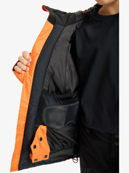 quiksilver, Mission 10K - Funktionelle Snow-Jacke mit Kapuze für Jungen 8-16, ORANGE PEEL (nkq0) Mission - Technical Snow Jacket for Boys 8-16  EQBTJ03230