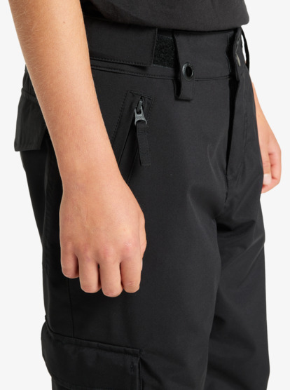 quiksilver, Porter - Technical Snow Pants for Boys 8-16, TRUE BLACK (kvj0) Porter - Technical Snow Pants for Boys 8-16  EQBTP03058