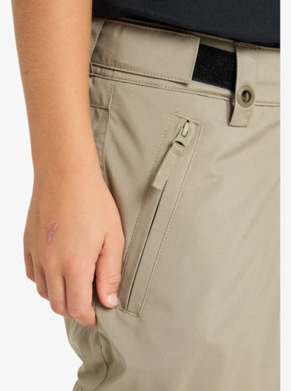 quiksilver, Porter - Technical Snow Pants for Boys 8-16, FALLEN ROCK (tzc0) Porter - Technical Snow Pants for Boys 8-16  EQBTP03058