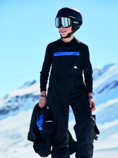 quiksilver, Mash Up - Peto técnico de snow para chicos 8-16, TRUE BLACK (kvj0) Mash Up - Technical Snow Bib for Boys 8-16  EQBTP03060