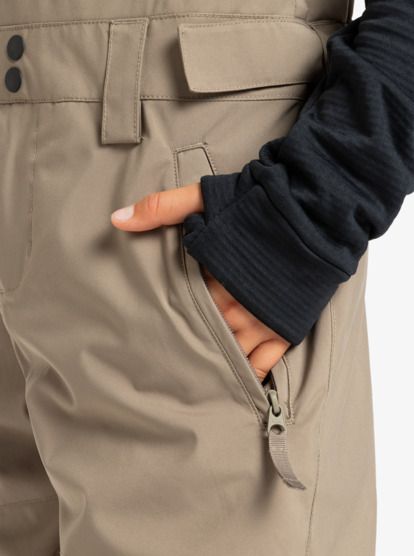 quiksilver, Mash Up - Peto técnico de snow para chicos 8-16, FALLEN ROCK (tzc0) Mash Up - Technical Snow Bib for Boys 8-16  EQBTP03060