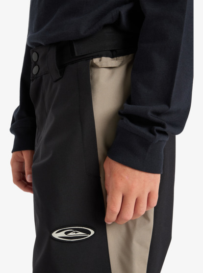 quiksilver, Snow Down Yth - Technical Snow Pants for Boys 8-16, TRUE BLACK (kvj0) Snow Down Yth - Technical Snow Pants for Boys 8-16  EQBTP03061