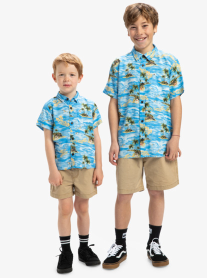 Safe Paradise - Short Sleeves Shirt for Boys 8 - 16  EQBWT03401