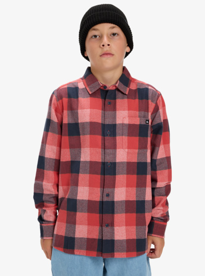 Motherfly Plaid - Long Sleeve Shirt for Boys 8-16  EQBWT03405