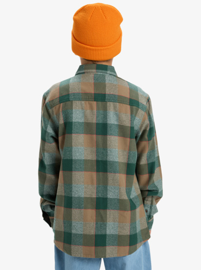 Motherfly Plaid - Long Sleeve Shirt for Boys 8-16  EQBWT03405