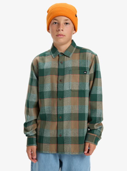 Motherfly Plaid - Long Sleeve Shirt for Boys 8-16  EQBWT03405