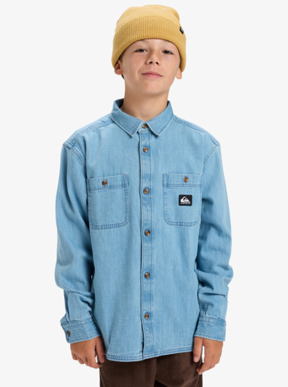 Bozeman Denim - Long Sleeve Denim Shirt for Boys 8-16  EQBWT03406